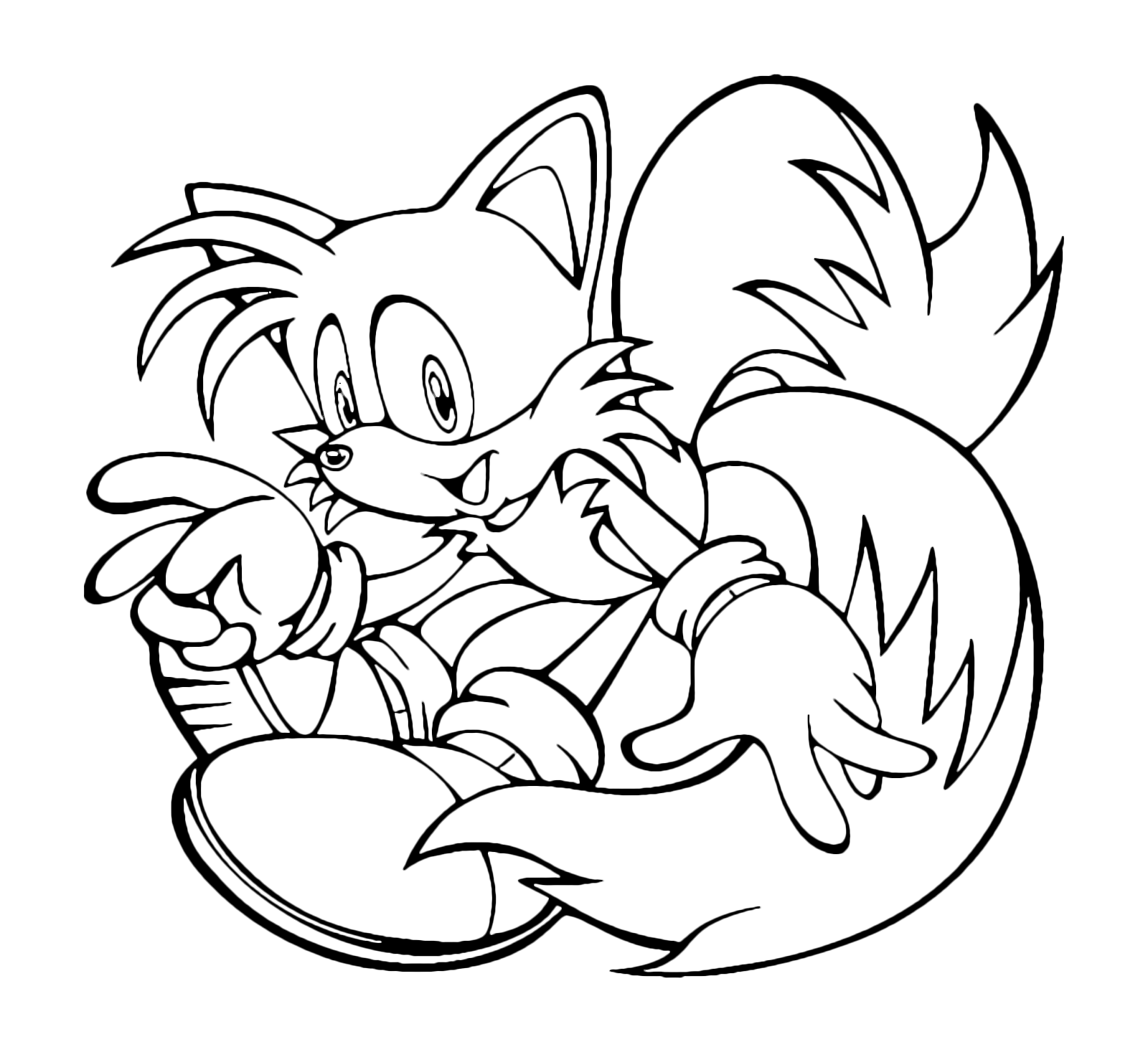 Sonic And Tails Coloring Pages Free Printable Templates