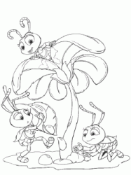 The little princess Dot and her ants friends