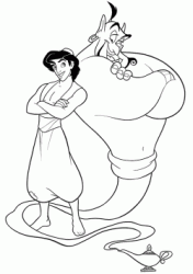 Aladdin and the genius of the lamp