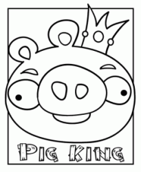 Pig King the Piggies with the crown