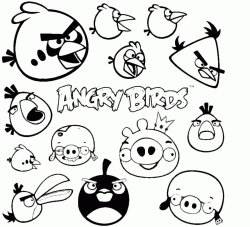 The Angry Birds with the Piggies