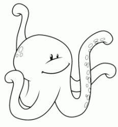 A funny octopus