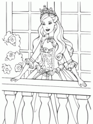 Barbie princess on the balcony