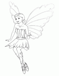 Barbie with butterfly wings