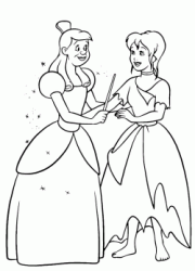 Anastasia returns the magic wand to Cinderella