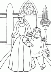 The King accompanies Cinderella to the altar