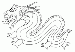 The image of a Chinese dragon