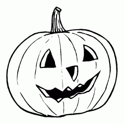 A pumpkin prepared for the Halloween party