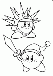 Kirby Needle and Kirby Sword