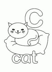 c for cat lowercase letter