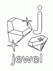 j for jewel lowercase letter