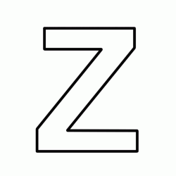 Letter Z block capitals