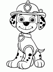 Marshall the Dalmatian breed is a firedog