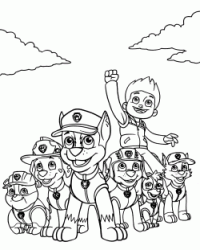 The Paw Patrol all the team