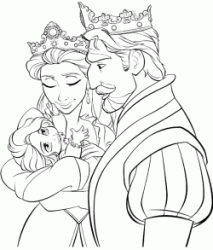 The Kin and the Queen the Rapunzel's parents