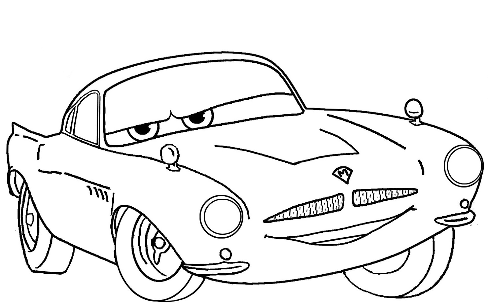 cars 2 coloring pages finn mcmissile costume
