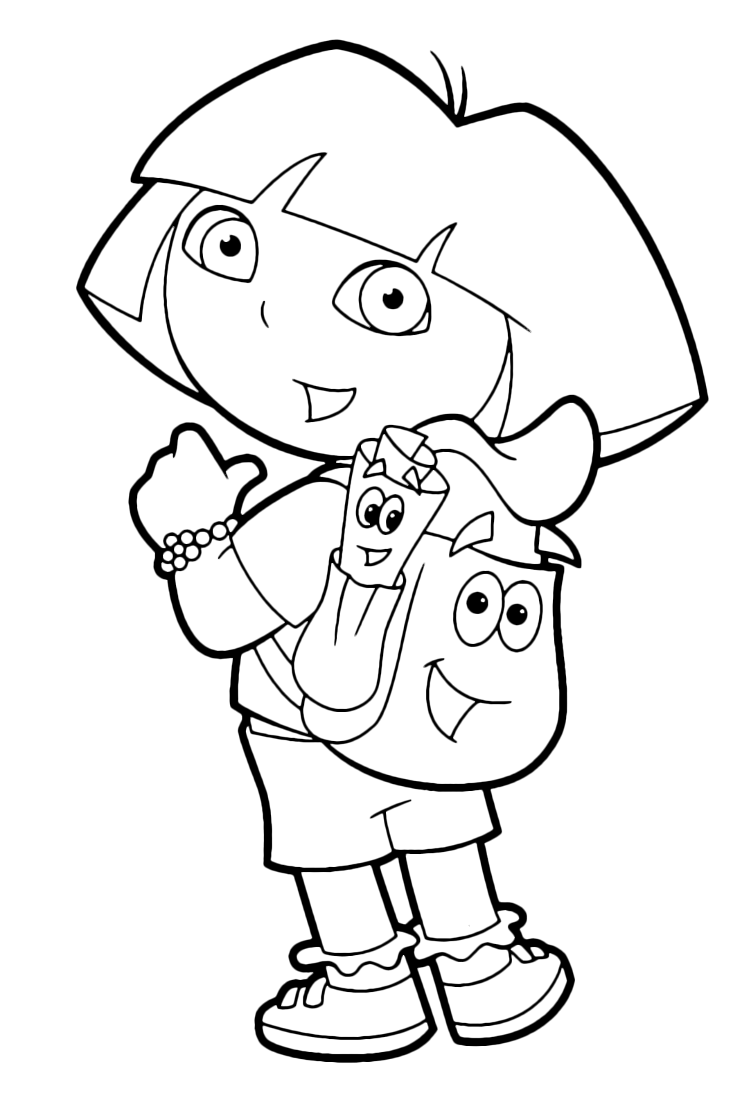 Dora Printable Coloring Pages