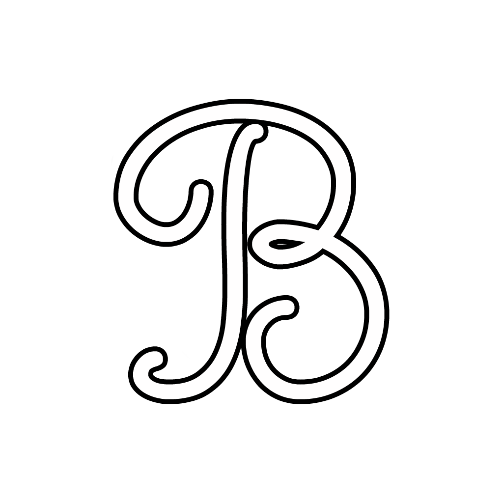 Cursive Letter B Tattoo