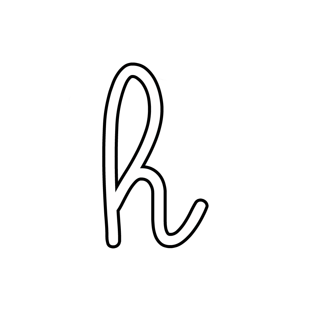 Cursive H Letter