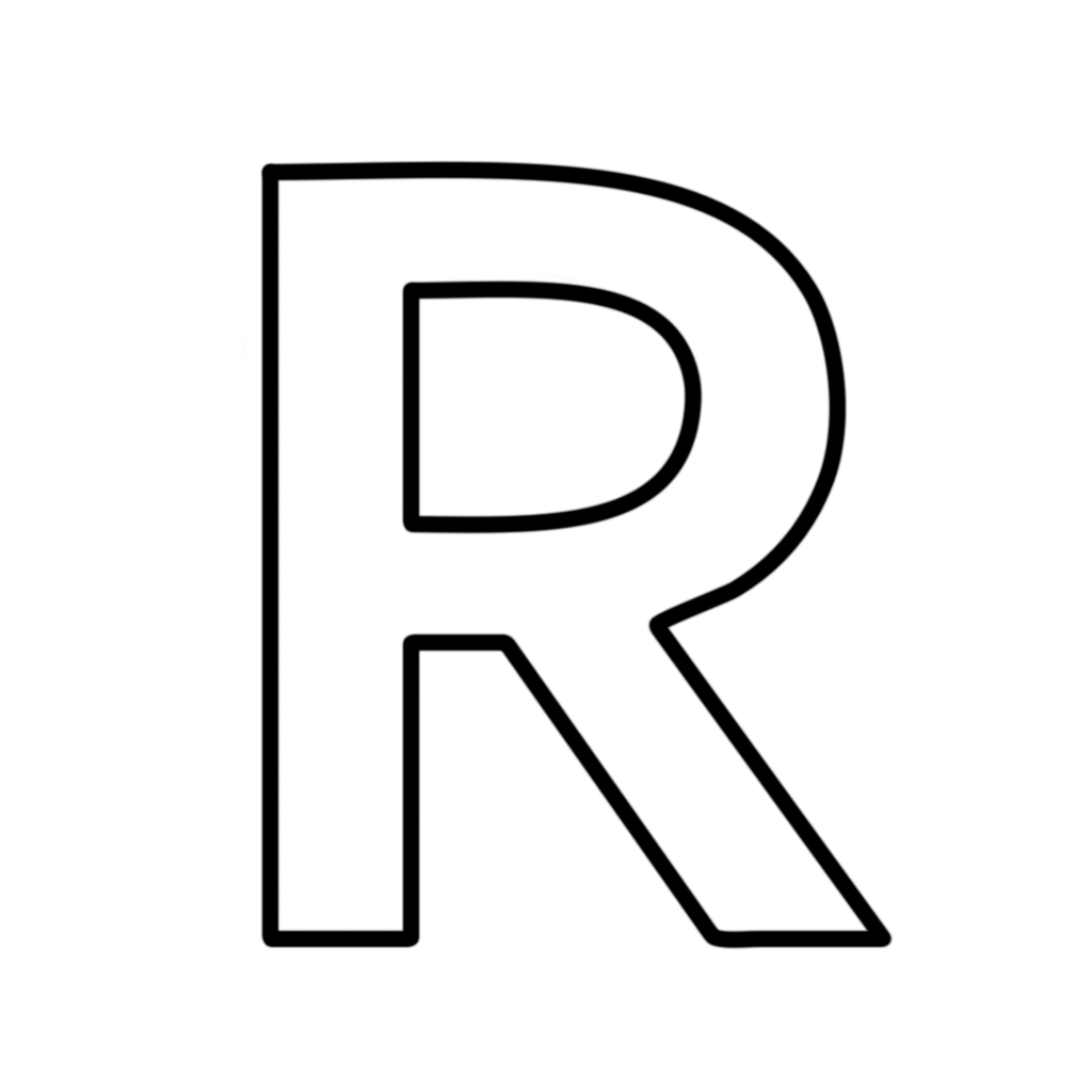 letters-and-numbers-letter-r-block-capitals