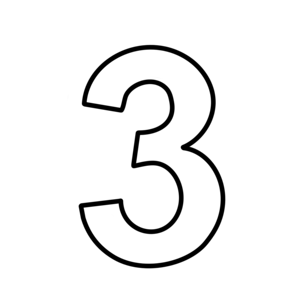 letters-and-numbers-number-3-three