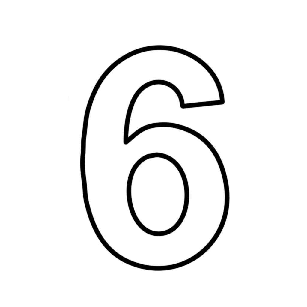 letters-and-numbers-number-6-six