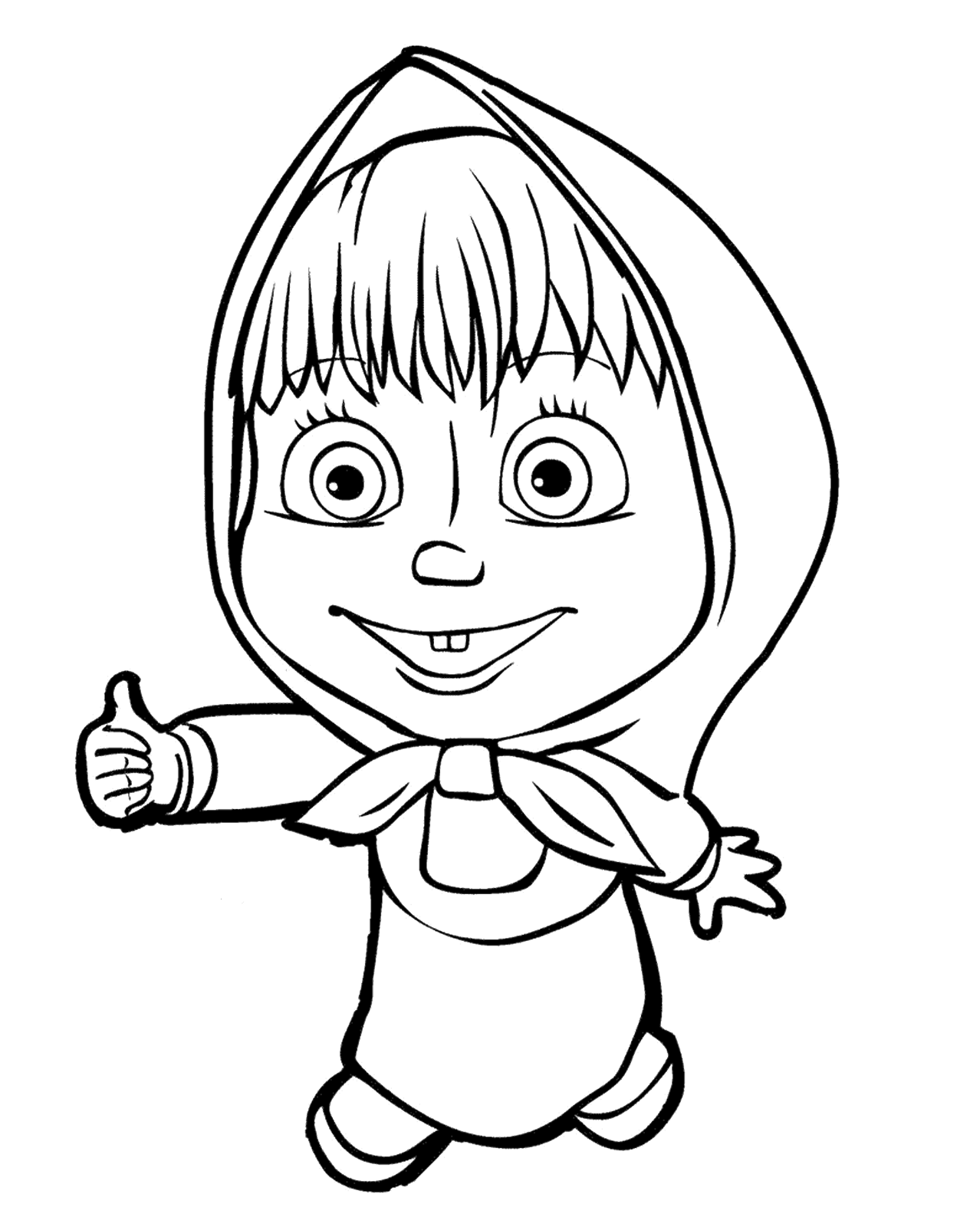 The Bear Coloring Page for Kids  Free Masha and the Bear Printable  Coloring Pages Online for Kids  ColoringPages101com  Coloring Pages for  Kids
