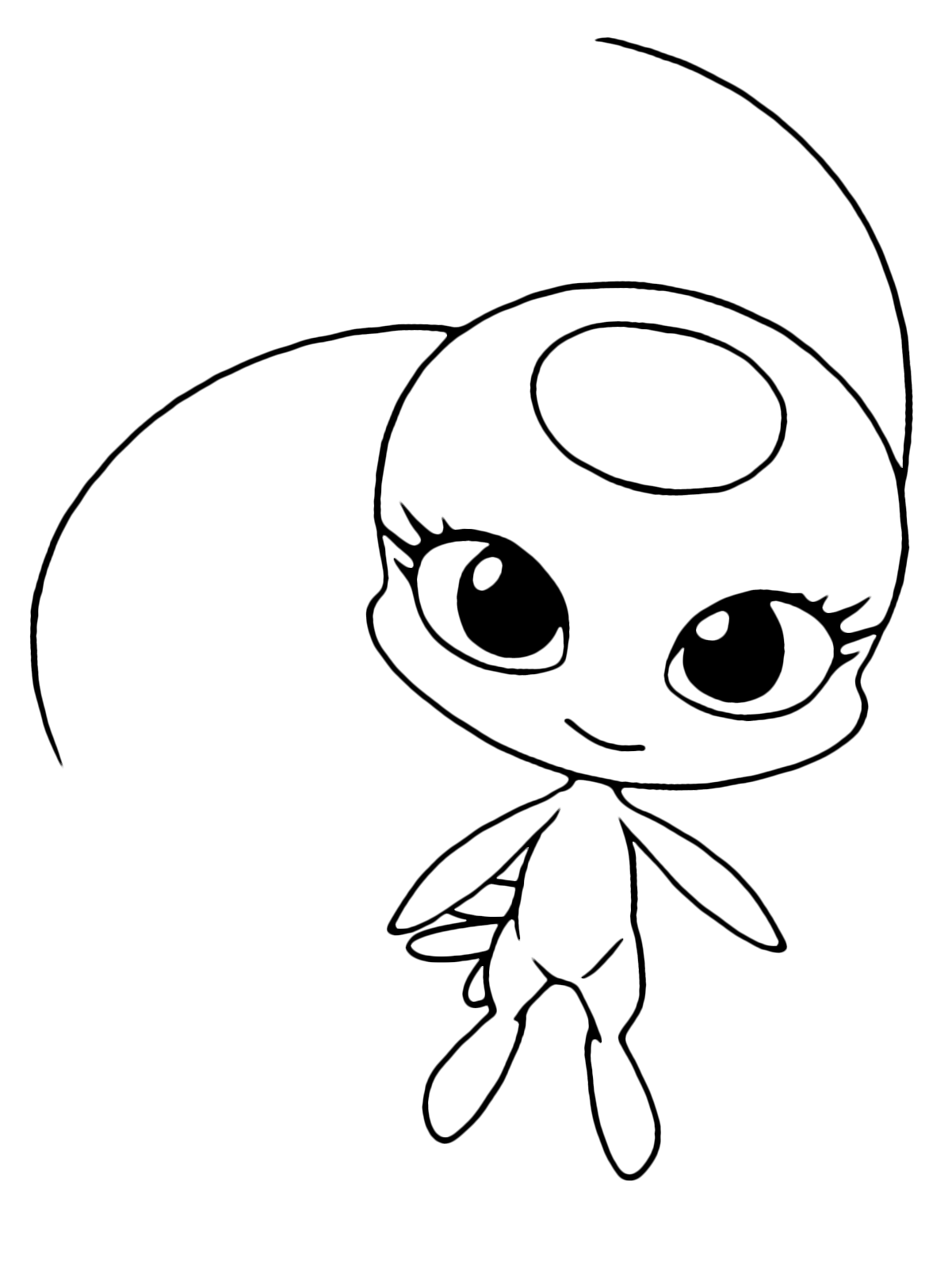 Tikki Miraculous Ladybug Coloring Pages - Coloring Ideas