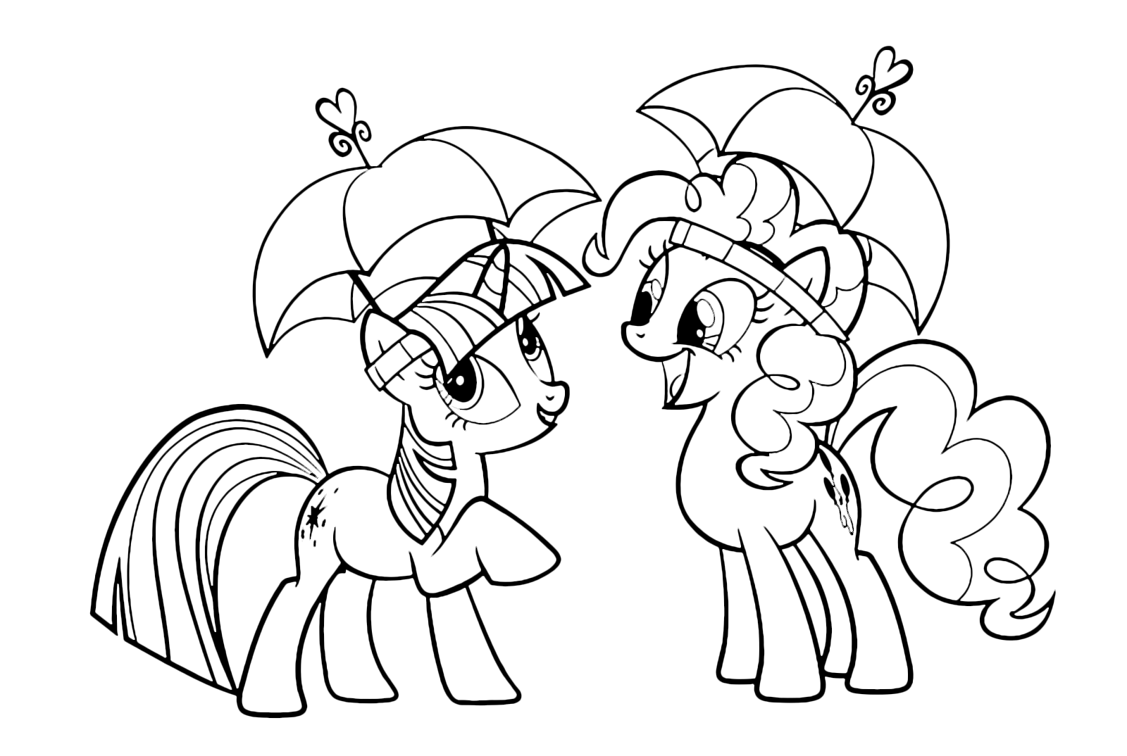My Little Pony Twilight Sparkle And Pinkie Pie With An Open