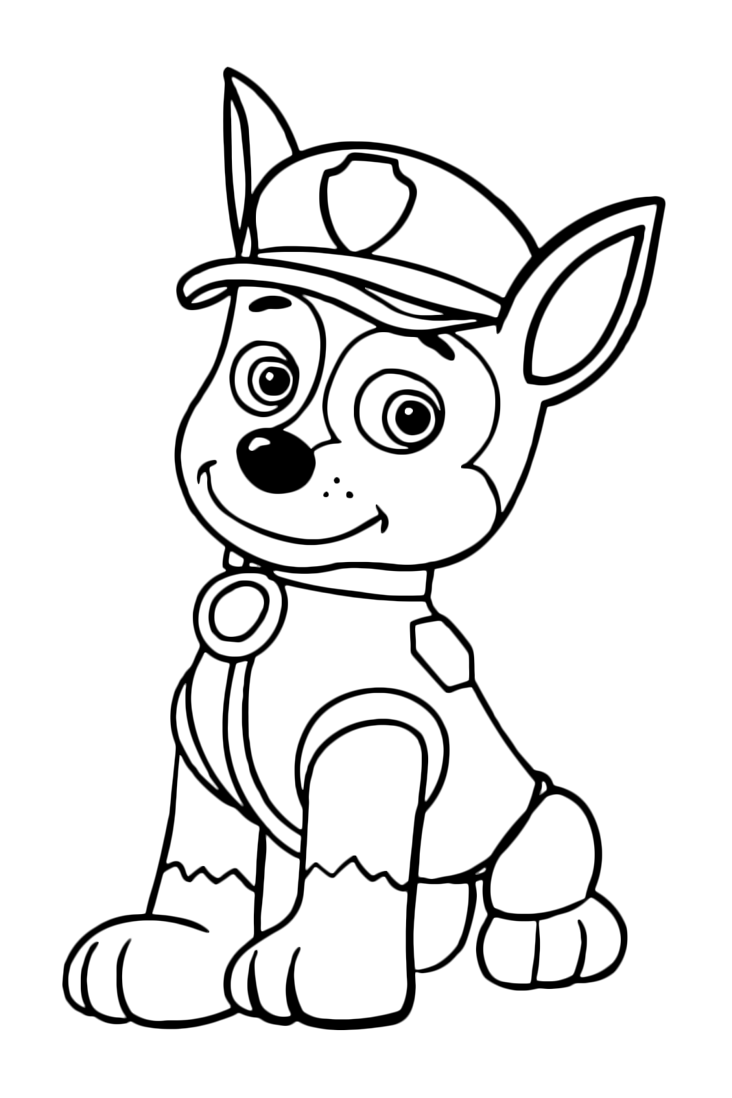 PAW Patrol Chase the police dog is resting sitting