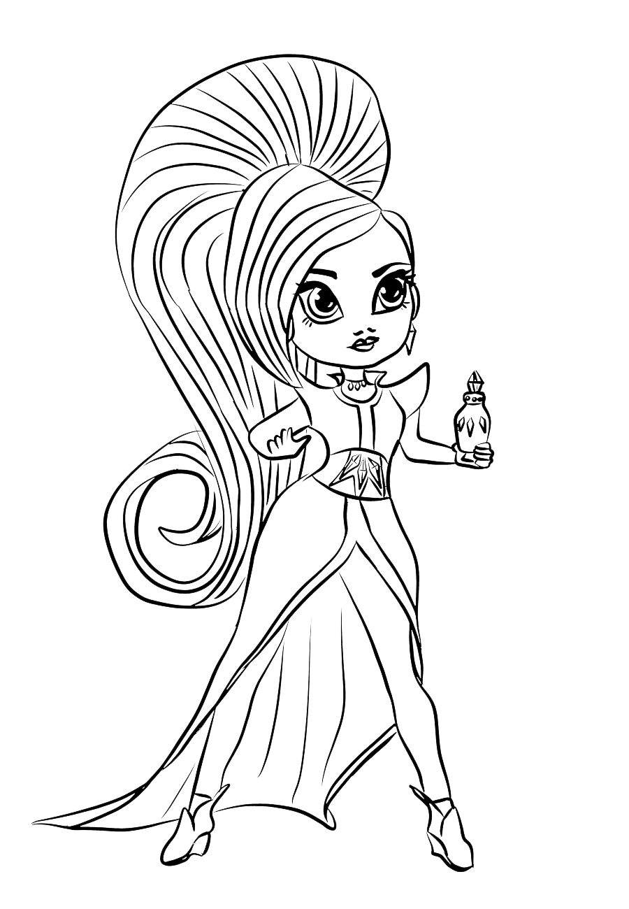 Shimmer and Shine - Zeta the enemy of Shimmer and Shine with a potion ...