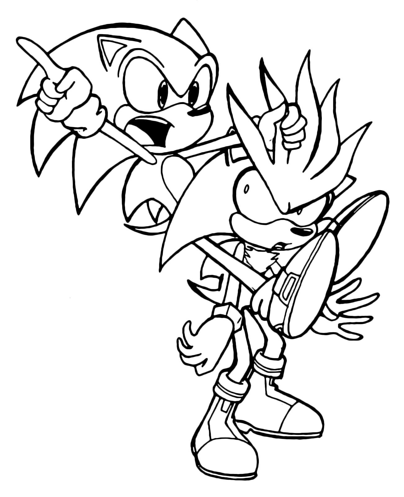 Shadow Sonic Boom Shadow Sonic Drawing