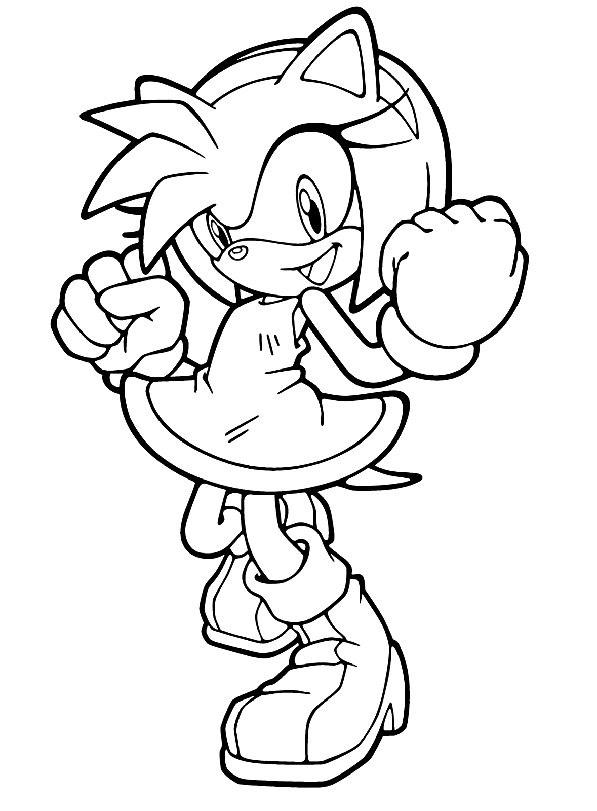 Download Amy Sonic Boom - Amy Rose Sonic Boom Drawing - Full Size