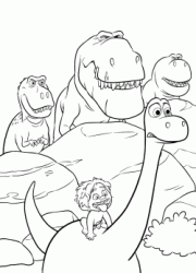 "The Good Dinosaur" coloring pages