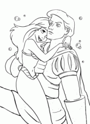 prince eric statue coloring pages